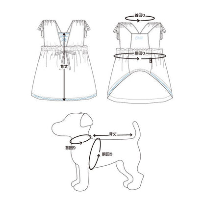 夏威夷風情洋裝 | 小型犬、中型犬、狗狗服飾