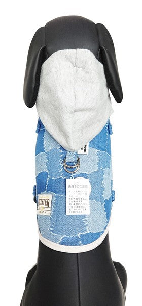 Kawano Sangyo ONAMAE牛仔布款式帶帽背帶，S碼 / M碼 | 狗狗用品